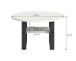 Couchtisch >Seattle< in Grau / Weiß - 75x42x75cm (BxHxT)