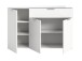 Kommode >Ray< in Weiß, Spannplatte/Spannplatte - 135x86x40cm (BxHxT)