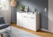 Kommode >Ray< in Weiß, Spannplatte/Spannplatte - 135x86x40cm (BxHxT)