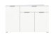Kommode >Ray< in Weiß, Spannplatte/Spannplatte - 135x86x40cm (BxHxT)