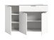 Kommode >Ray< in Weiß, Spannplatte/Spannplatte - 135x86x40cm (BxHxT)