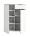 Kommode >Ray< in Weiß, Spannplatte/Spannplatte - 90x112x40cm (BxHxT)