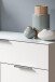 Kommode >Ray< in Weiß, Spannplatte/Spannplatte - 90x112x40cm (BxHxT)