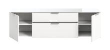 Kommode >Ray< in Weiß, Spannplatte/Spannplatte - 179x51x40cm (BxHxT)