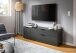 Kommode >Ray< in Anthrazit, Spannplatte/Spannplatte - 160x51x40cm (BxHxT)