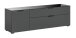 Kommode >Ray< in Anthrazit, Spannplatte/Spannplatte - 160x51x40cm (BxHxT)