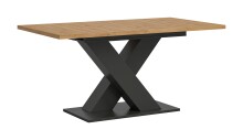 Kulissentisch >Motion< ausziehbar bis 190cm, Grau /...