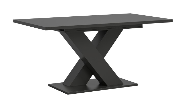 Kulissentisch >Motion< ausziehbar bis 190cm, Grau - 150/190x76x90cm (BxHxT)