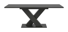 Kulissentisch >Motion< ausziehbar bis 190cm, Grau - 150/190x76x90cm (BxHxT)