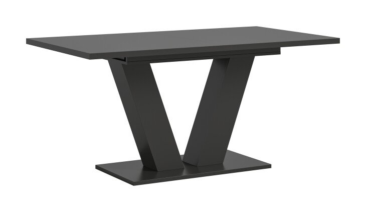 Kulissentisch >Motion< ausziehbar bis 190cm, Grau - 150/190x76x90cm (BxHxT)
