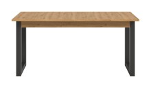 Kulissentisch >Seattle< ausziehbar bis 190cm, Grau / Artisan - 150/190x76x90 (BxHxT)