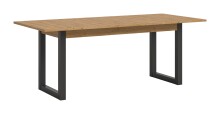 Kulissentisch >Seattle< ausziehbar bis 190cm, Grau / Artisan - 150/190x76x90 (BxHxT)