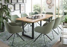 Kulissentisch >Seattle< ausziehbar bis 190cm, Grau / Artisan - 150/190x76x90 (BxHxT)