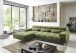 Wohnlandschaft >Starlett< 3 Kopfteilverstellungen, 3 Kissen, khaki - 285x99x201 (BxHxT)