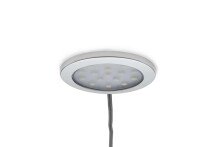 Vitrine >STEP< 4 Fächer, 1 Tür, inkl. LED-Spots, in Weiß - 57,4x176,1x32,7cm (BxHxT)