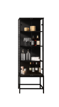Vitrine >STEP< 4 Fächer, inkl. LED-Spots,...