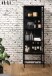 Vitrine >STEP< 4 Fächer, inkl. LED-Spots, Schwarz - 57,4x176,1x32,7cm (B/H/T)