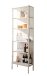 Vitrine >STEP< 5 Fächer, inkl. LED-Spots, Weiß - 57,4x187,6x32,7cm (BxHxT)