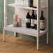 Vitrine >STEP< 5 Fächer, inkl. LED-Spots, Weiß - 57,4x187,6x32,7cm (BxHxT)