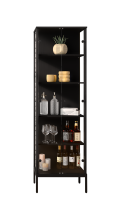 Vitrine >STEP< 5 Fächer, 2 Türen, 4...