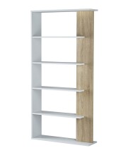 Bücherregal >ALIDA< 5 Fächer, in Artik...