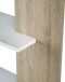 Bücherregal >ALIDA< 5 Fächer, in Artik Weiß / Canadian Eiche Dekor - 90x180x25 (BxHxT)