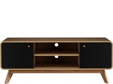 Lowboard >Janne< 2 Türen, in Eiche Natur Dekor - 140x53x39cm (BxHxT)
