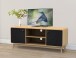 Lowboard >Janne< 2 Türen, in Eiche Natur Dekor - 140x53x39cm (BxHxT)