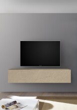 Lowboard >Ilary< Klappe, 2 Fächer, zum Hängen, in Argilla - 138x29x30 cm B/H/T