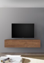 Lowboard >Ilary< Klappe, 2 Fächer, in Mercure Nachbildung - 138x29x30 cm B/H/T