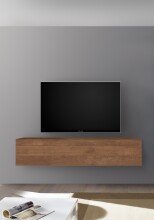 Lowboard >Ilary< Klappe, 2 Fächer, in Mercure Nachbildung - 138x29x30 cm B/H/T