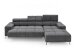 Wohnlandschaft >Starlett< elektr. Sitztiefenverstellung, 3 Kissen, anthrazit - 285x99x201 BxHxT