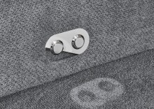 Wohnlandschaft >Starlett< elektr. Sitztiefenverstellung, 3 Kissen, anthrazit - 285x99x201 BxHxT