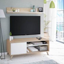 TV-Board >KIKUA PLUS< mit Wandboard, Canadian Eiche...