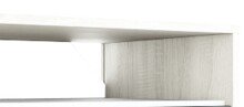 TV-Board >KIKUA PLUS< mit Wandboard, Canadian Eiche Dekor / Artik Weiß - 135x50x40 (BxHxT)
