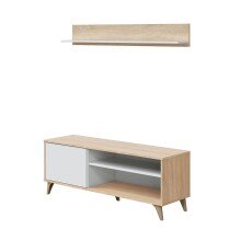 TV-Board >KIKUA PLUS< mit Wandboard, Canadian Eiche...