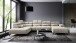 Wohnlandschaft >Starlett< U-Form, Kopfteilverstellungen, Kissen, sand - 375x99x231 (BxHxT)