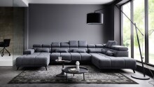 Wohnlandschaft >Starlett< U-Form, elektr....