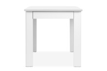 Esstisch >Oslo< mit Schublade, in Weiß - 80x77x80cm (BxHxT)