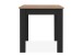 Esstisch >Oslo< mit Schublade, Artisan Oak Dekor / Schwarz - 80x77x80cm (BxHxT)
