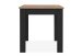 Esstisch >Oslo< mit Schublade, Artisan Oak Dekor / Schwarz - 80x77x80cm (BxHxT)