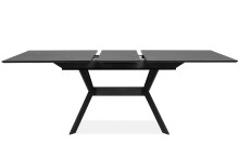 Kulissentisch >Haro< ausziehbar bis 200cm, Dekor Stein dunkel - 160/200x76x90cm (BxHxT