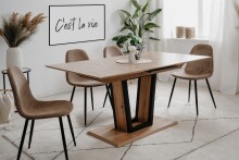 Kulissentisch >Soria< ausziehbar bis 200cm, Dekor Artisan Oak - 160/200x76x90cm (BxHxT)