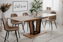 Kulissentisch >Soria< ausziehbar bis 200cm, Dekor Artisan Oak - 160/200x76x90cm (BxHxT)