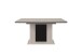 Kulissentisch >Novara< ausziehbar bis 200cm, Sand / Schwarz - 160/200x76x90cm (BxHxT)