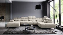 Wohnlandschaft >Starlett< U-Form, elektr....