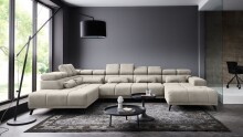Wohnlandschaft >Starlett< U-Form, elektr....