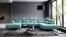 Wohnlandschaft >Starlett< U-Form, elektr....