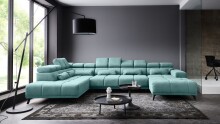 Wohnlandschaft >Starlett< U-Form, elektr....
