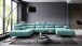 Wohnlandschaft >Starlett< U-Form, elektr. Sitztiefenverstellung, mint - 375x99x231 (BxHxT)